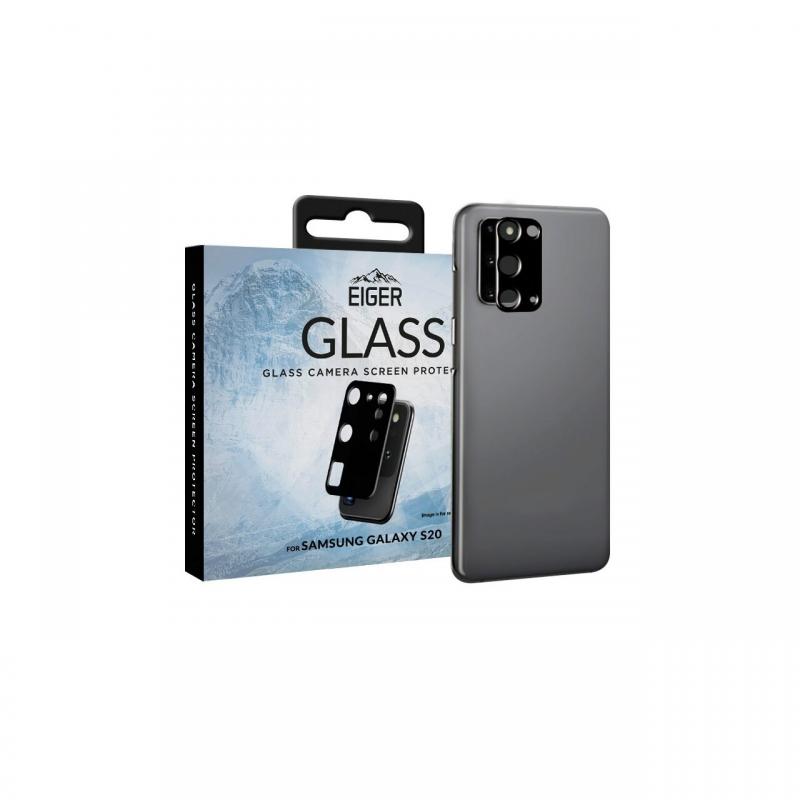 Folie Sticla Camera Samsung Galaxy S20 Eiger Glass Clear Black