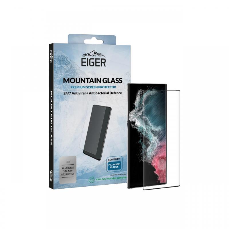 Folie Samsung Galaxy S22 Ultra Eiger Sticla 3D Mountain Glass Clear