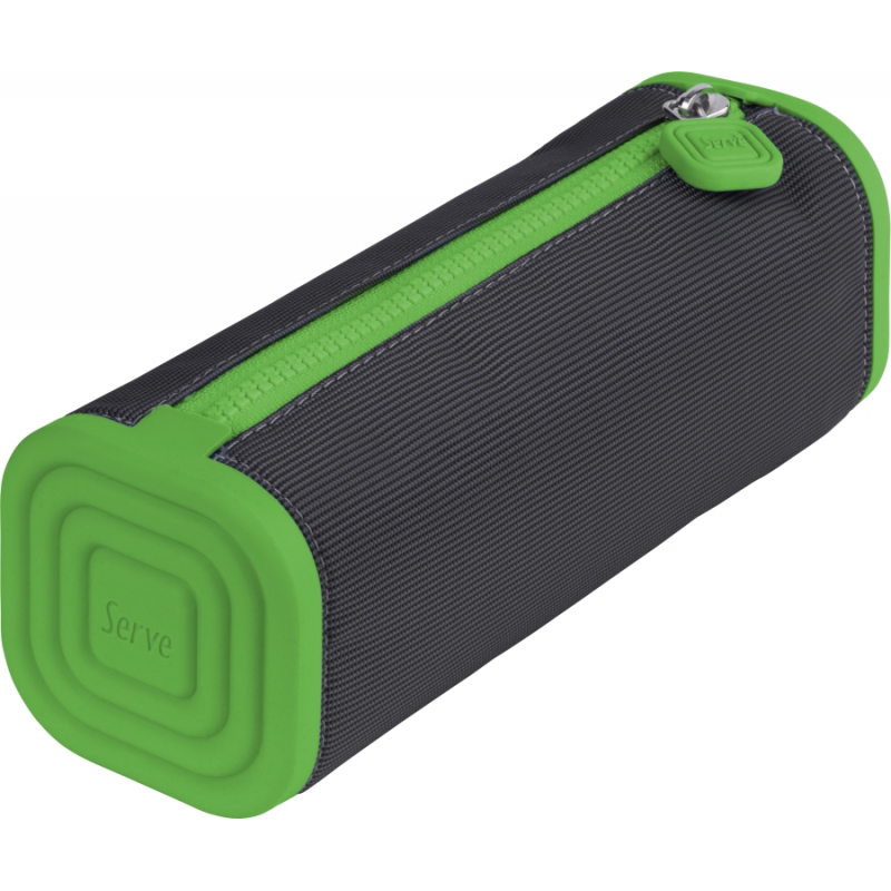 Necessaire Patrat Serve Prismo Silicon/poliester Gri/verde Blister