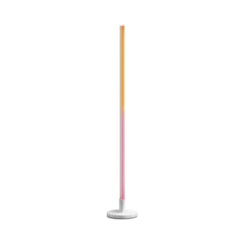 Lampadar LED RGB inteligent WiZ Pole Floor Light, Wi-Fi, control vocal, 13W, 1080 lm, lumina alba si colorata (2200-6500K RGB), IP20, 150cm, Alb, 8719514554375