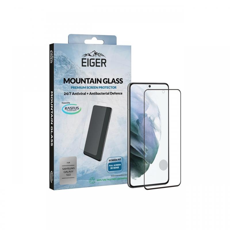 Folie Samsung Galaxy S22 Eiger Sticla 3D Mountain Glass Clear