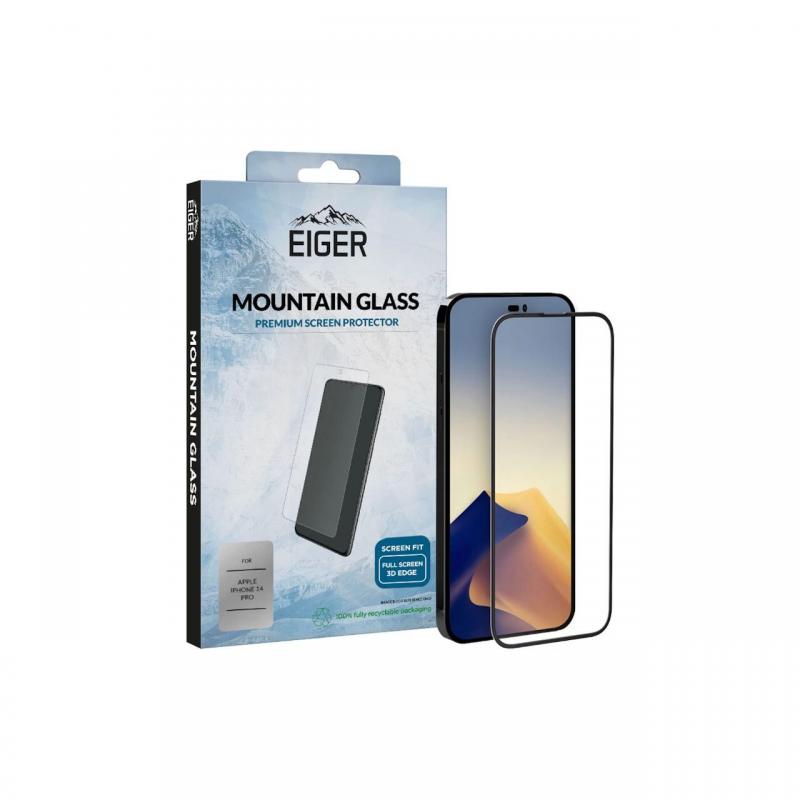 Folie iPhone 14 Pro Eiger Sticla 3D Mountain Glass Clear