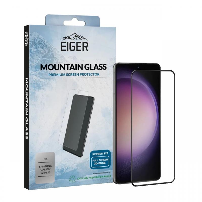 Eiger Folie Sticla 3D Mountain Glass Samsung Galaxy S23 Clear