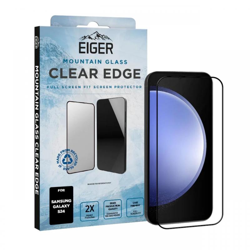 Eiger Folie Sticla 3D Mountain Glass Samsung Galaxy S24 Clear