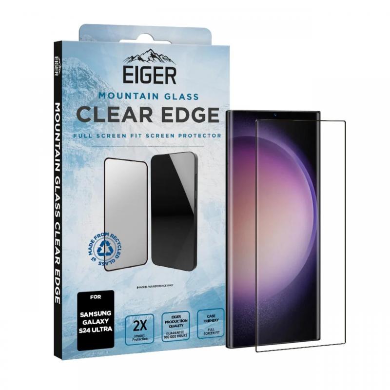 Eiger Folie Sticla 3D Mountain Glass Samsung Galaxy S24 Ultra Clear