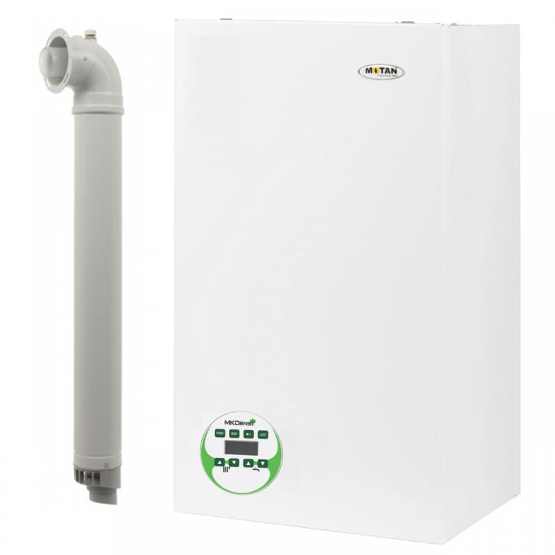 Centrala termica pe gaz in condensare, Motan Mkdens C38GC20-P, 22.5 kW, murala, afisaj LCD, protectie inghet, IP40, schimbator caldura inox, incalzire si ACM, Kit evacuare inclus