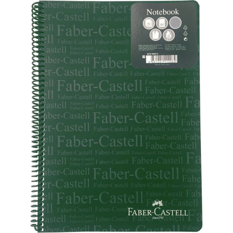 Caiet Matematica A4 Spiralat 80 File Faber-Castell