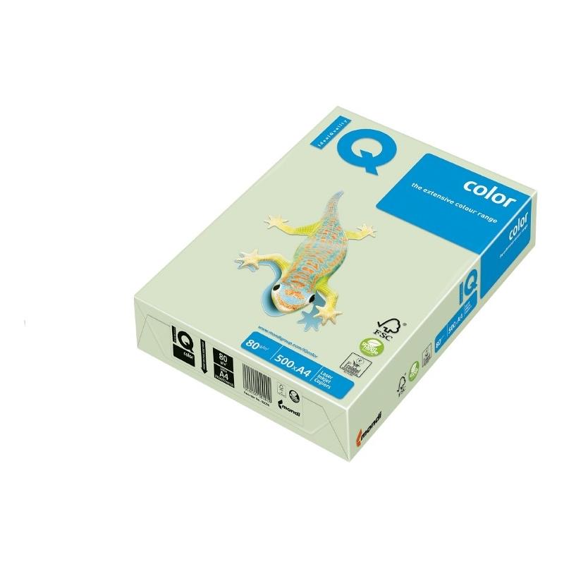 Hartie IQ Color Pastel A4, 80g/mp, 500 coli/top, green, Mondi