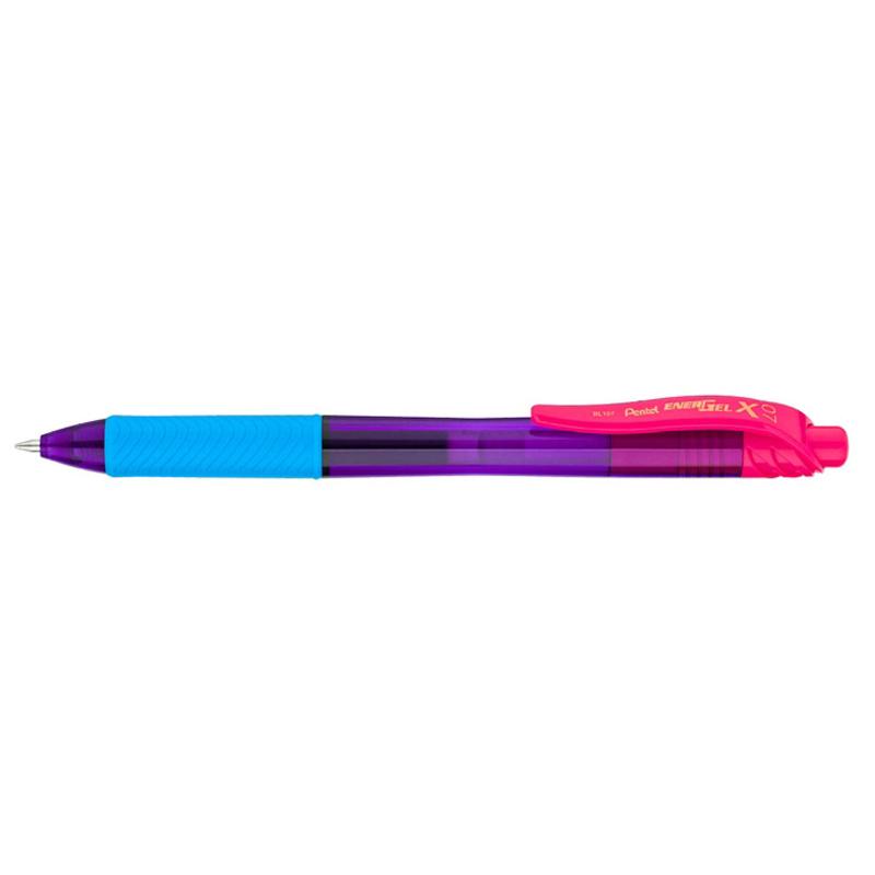 Roller cu gel EnerGel Crazy-mix 0.7 mm Pentel corp violet