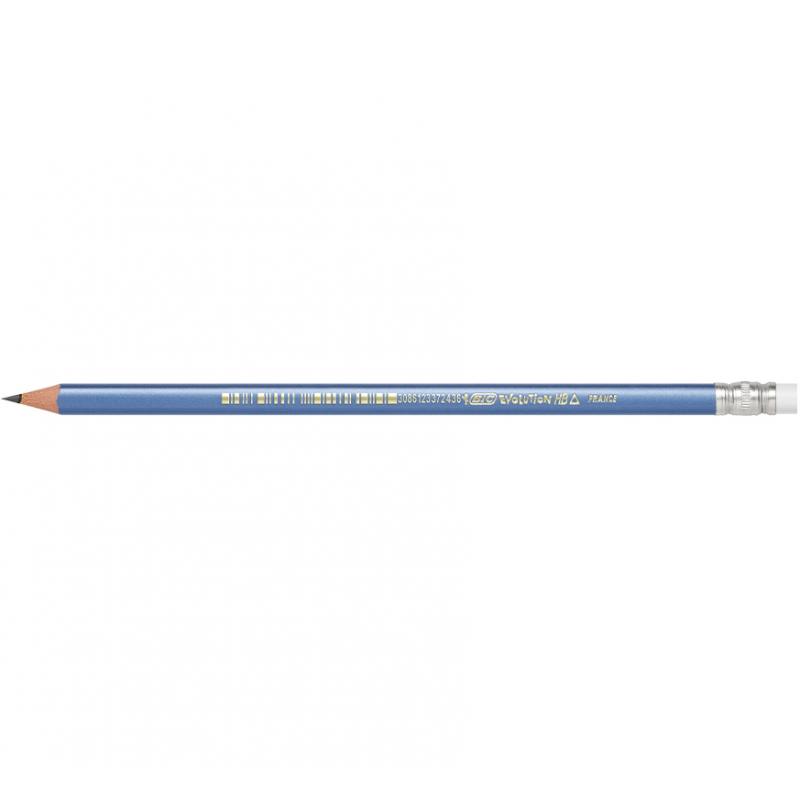 Creion grafit HB Evolution Triangle cu radiera Bic