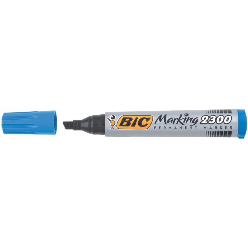 Marker permanent 2300 Bic albastru