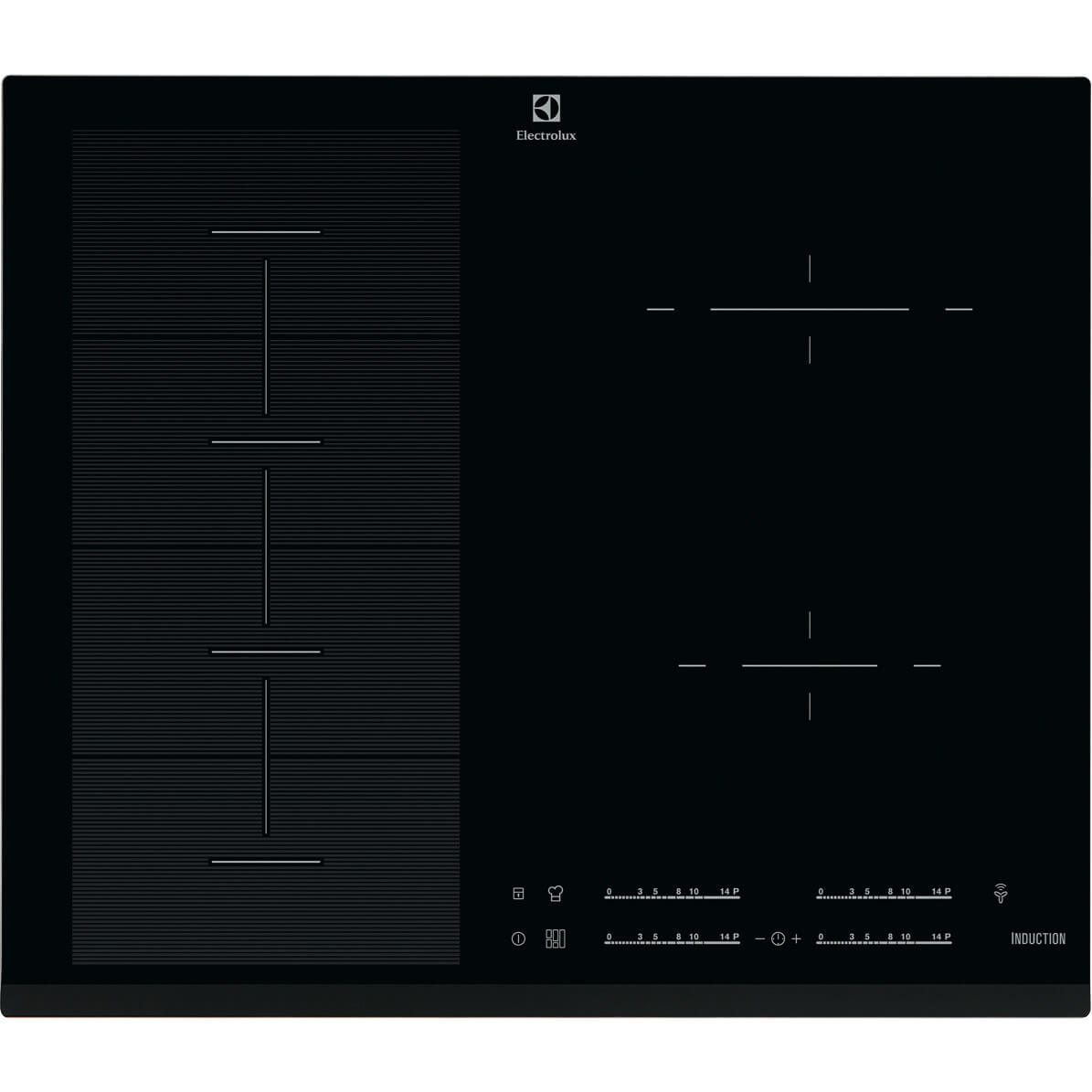 Plita incorporabila Electrolux EHX6455FHK, Inductie, 4 zone de gatit