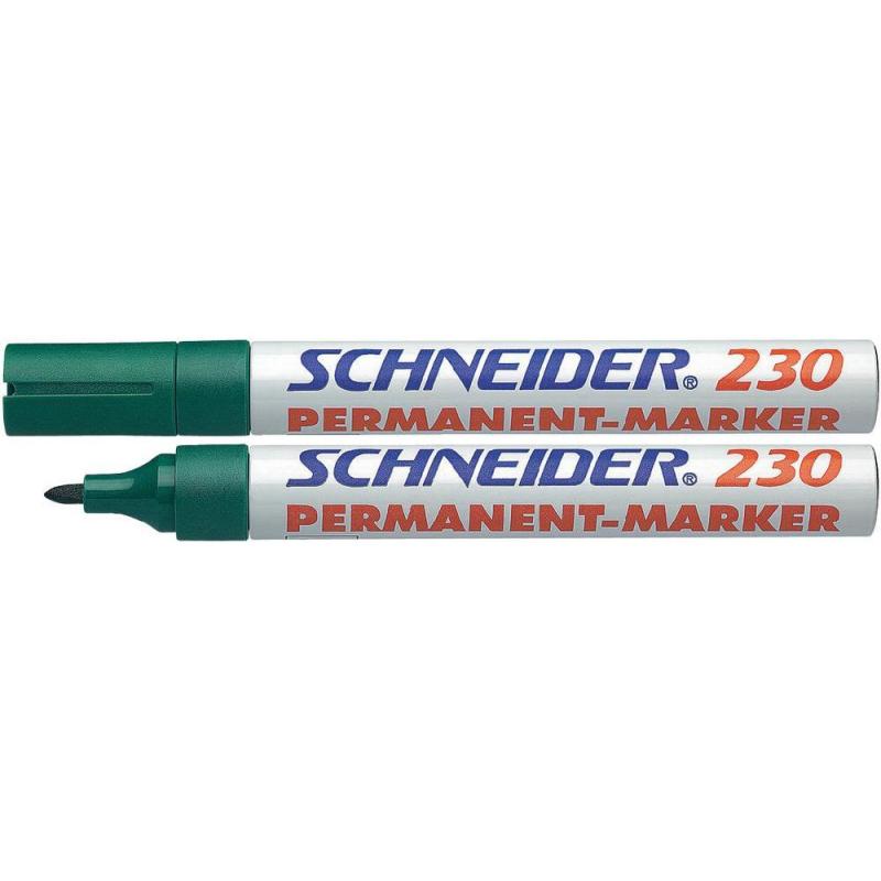 Marker permanent Schneider 230 verde