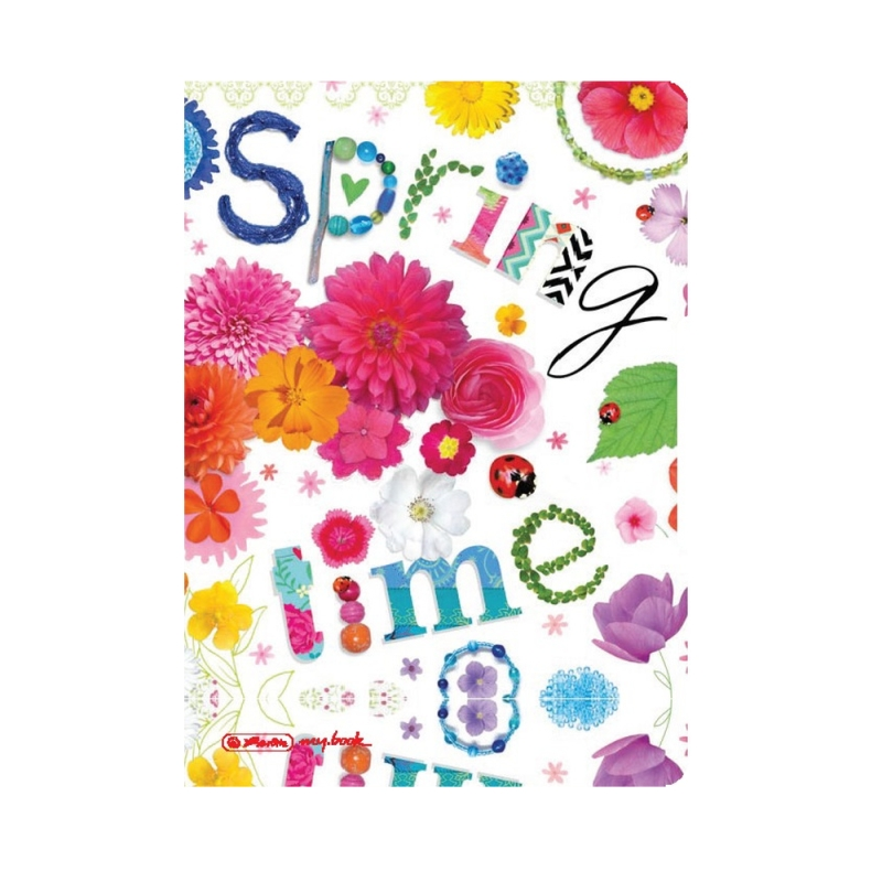 Caiet My.book Flex A5 2x40f Dictando+patratele Motiv Spring Time