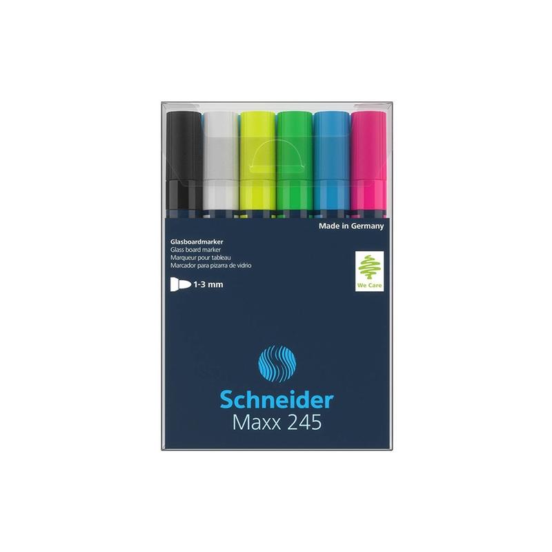 Marker pentru sticla Maxx 245 6 buc/set Schneider