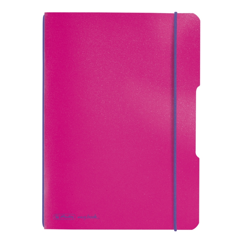 Caiet My.book Flex A5 40f 80gr Dictando Coperta Pp, Fucsia Cu Elastic Violet