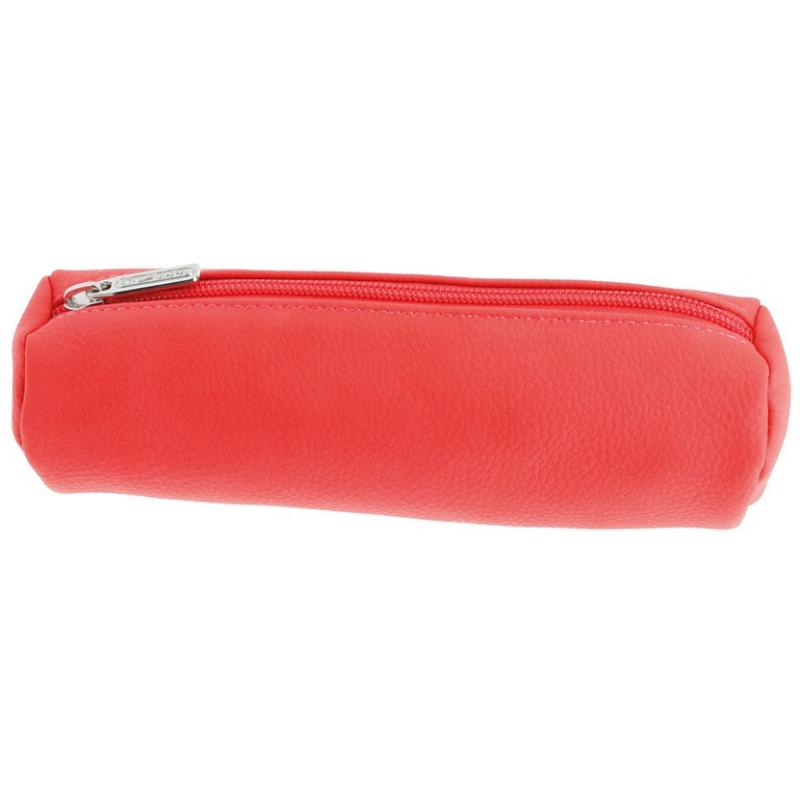 Penar tip etui rotund, imitatie de piele, culoare coralle, Herlitz