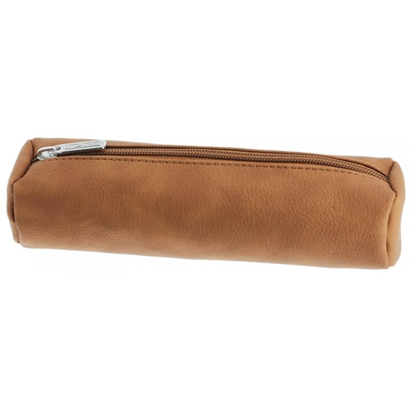 Penar tip etui rotund, imitatie de piele, culoare cognac brown, Herlitz