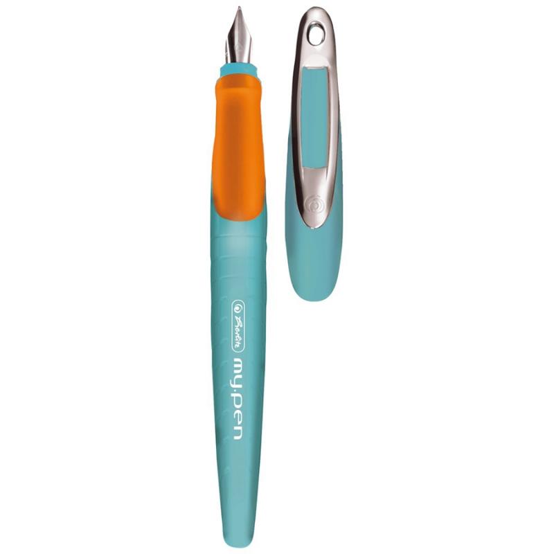 Stilou My.Pen, penita M, turcoaz/orange, Herlitz