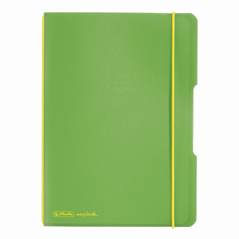 Caiet My.book Flex A5 40f Dictando Verde Deschis Transparent Cu Logo Negru