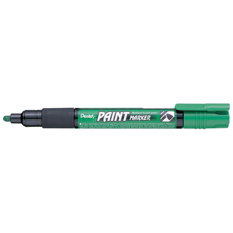 Marker permanent cu vopsea 4 mm Pentel verde