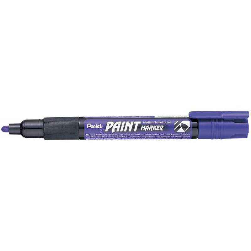 Marker permanent cu vopsea 4 mm Pentel mov