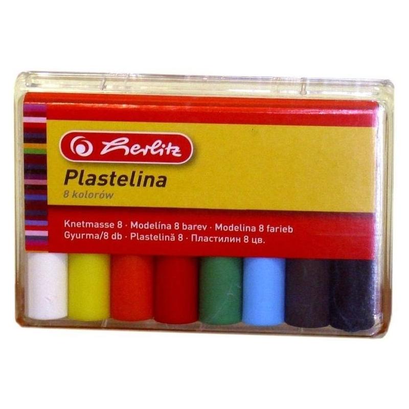 Plastilina 8 culori economic Herlitz