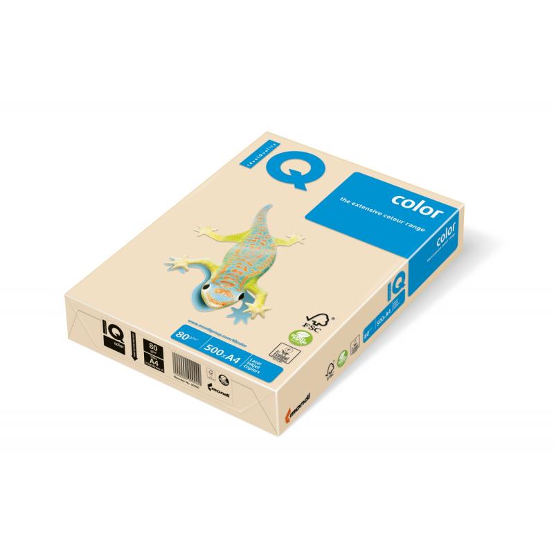 Carton IQ color pastel A4 cream 160 g/mp, 250 coli/top