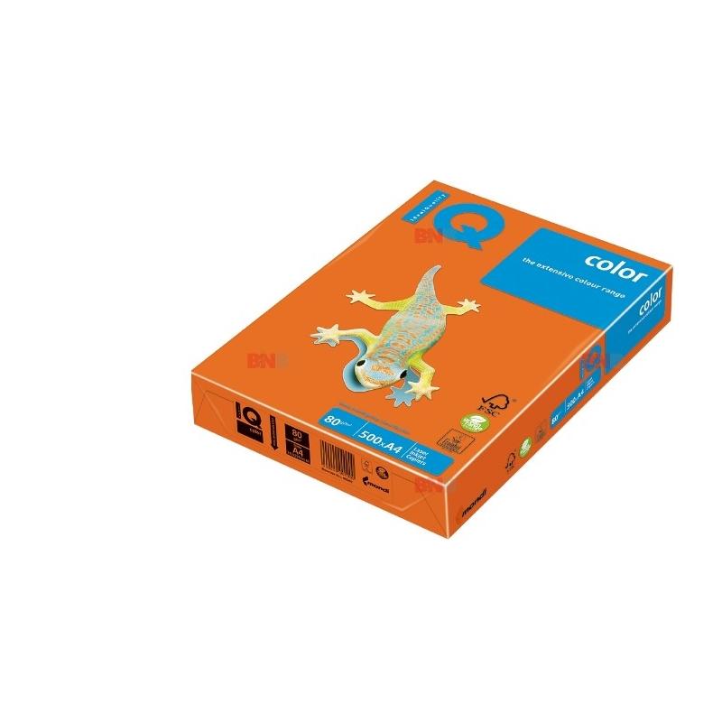 Carton IQ Color Intens A4, 160g, 250 coli/top, orange, Mondi