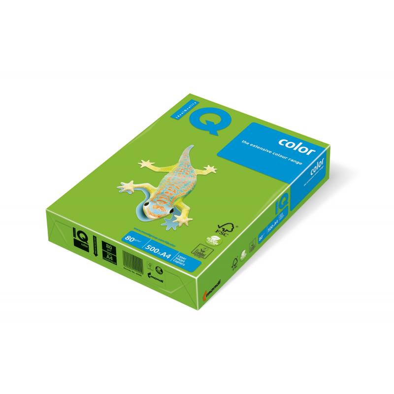 Carton IQ Color Intens A4 160g/mp, 250 coli/top, spring green, Mondi