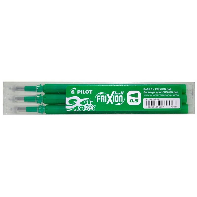 Rezerva roller Frixion Clicker 0.5 mm 3/set Pilot verde