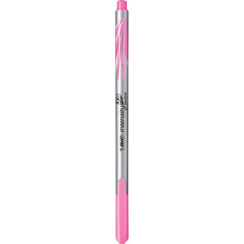 Fineliner 0.8 mm, culoare roz, Intensity Medium Bic