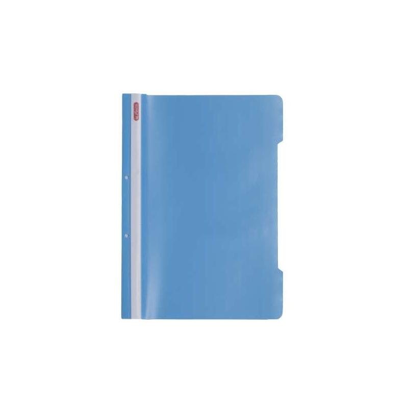 Dosar cu sina A4 PP, perforat, culoare azure, Herlitz