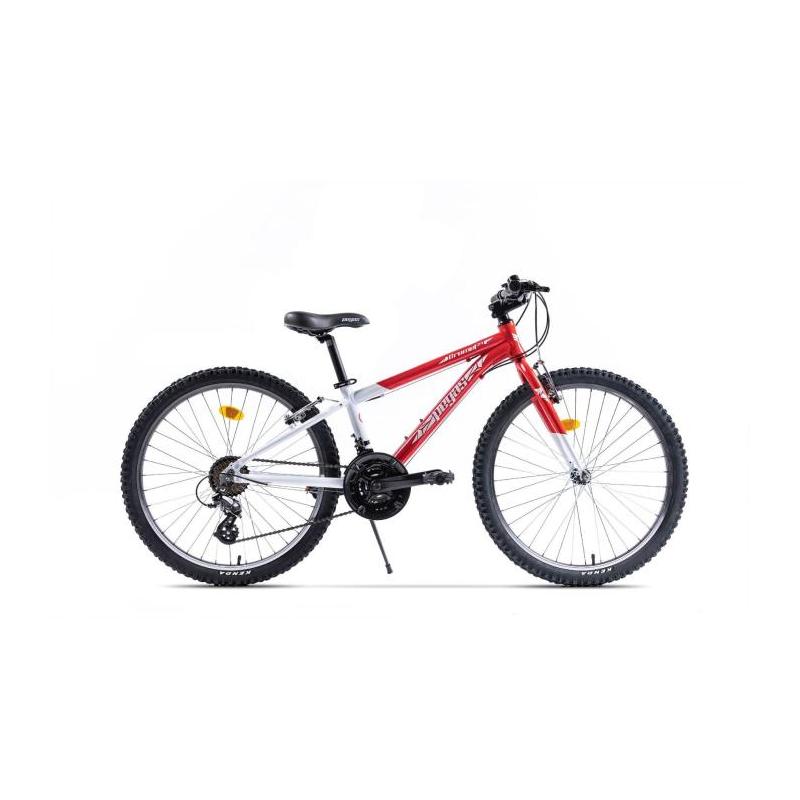 Bicicleta MTB Copii Pegas Mini Drumet, 24\'\', Rosu/Alb