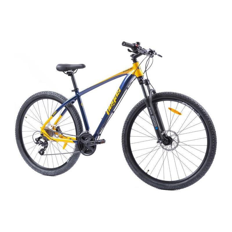 Bicicleta MTB Pegas Drumet L, 29 inch, 24 viteze, 2023, Albastru/Galben