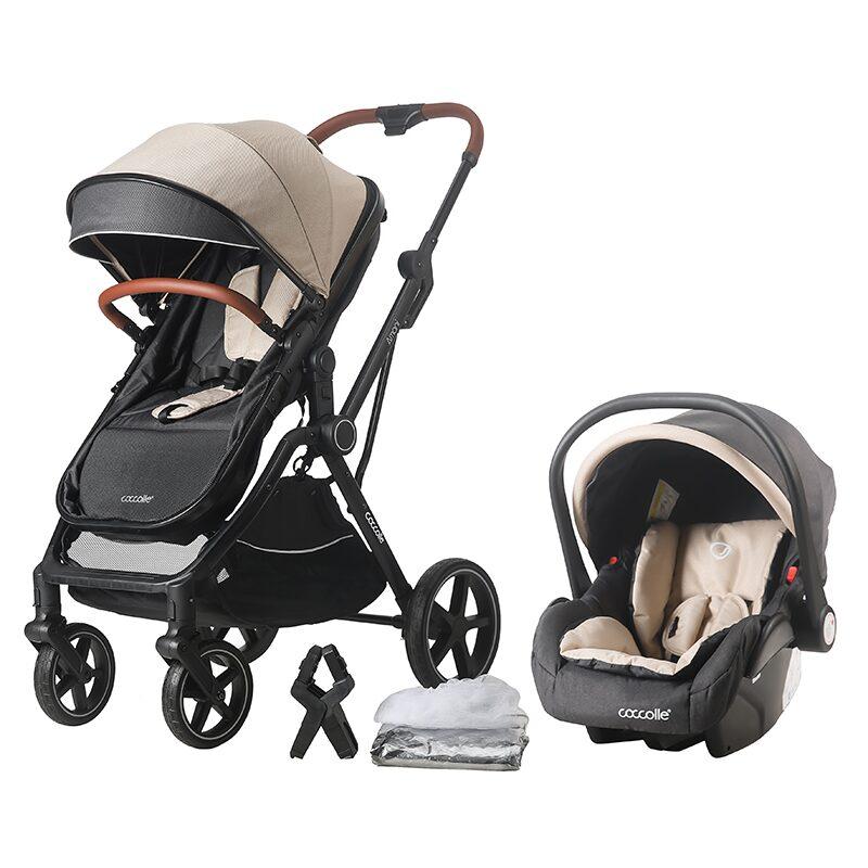 Carucior transformabil 3in1 Coccolle Amani Sand beige