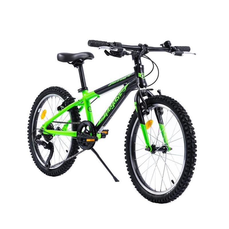 Bicicleta MTB Copii Pegas Mini Drumet, 20 inch, 2022, Negru/Verde