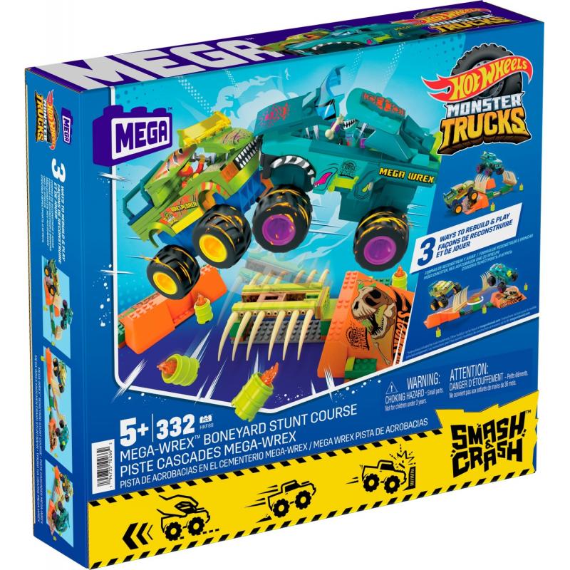 HOT WHEELS MONSTER TRUCK MEGA BLOKS SET MEGA WREX