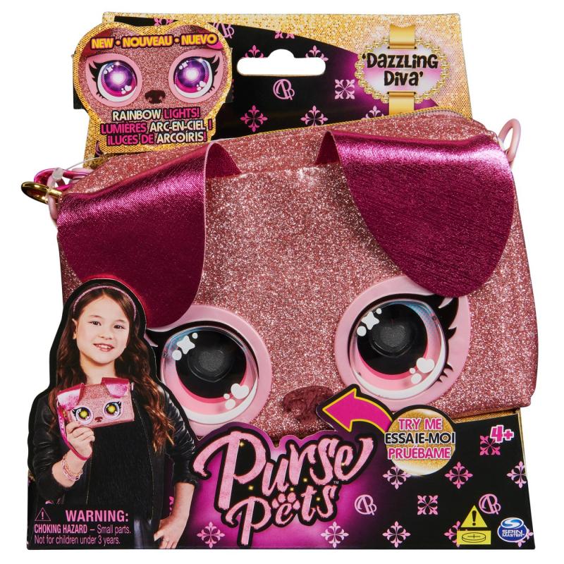 PURSE PETS RAINBOW LIGHTS GENTUTA INTERACTIVA DAZZLING DIVA