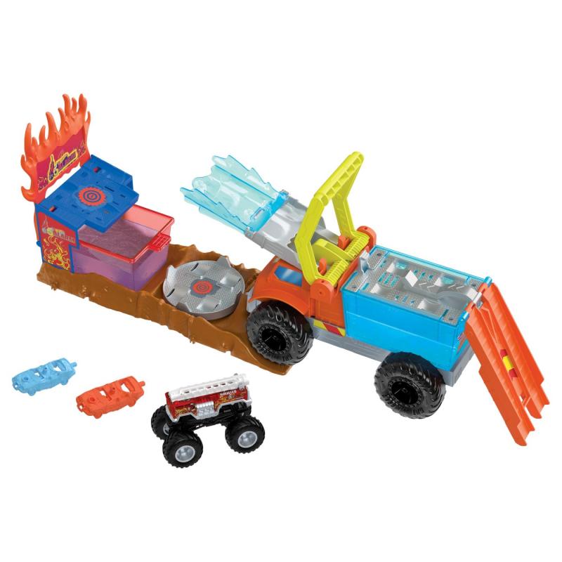 Hot wheels monster truck arena smashers color shifters salvarea lui 5alarm