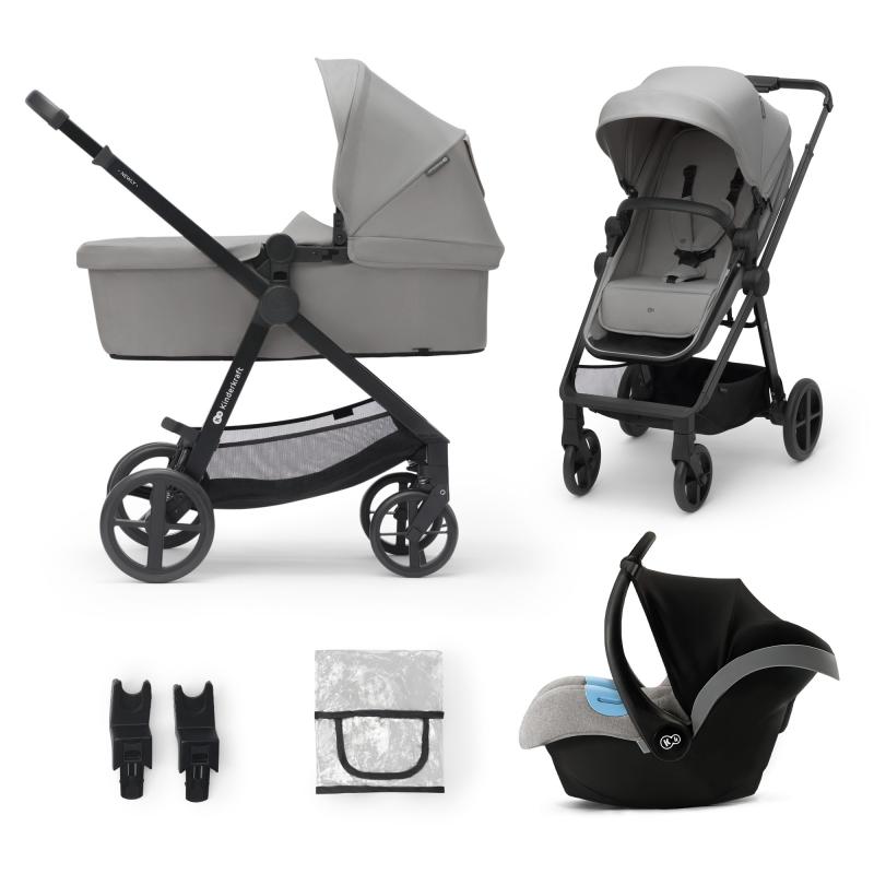 Carucior kinderkraft newly, 3 in 1, moonlight grey