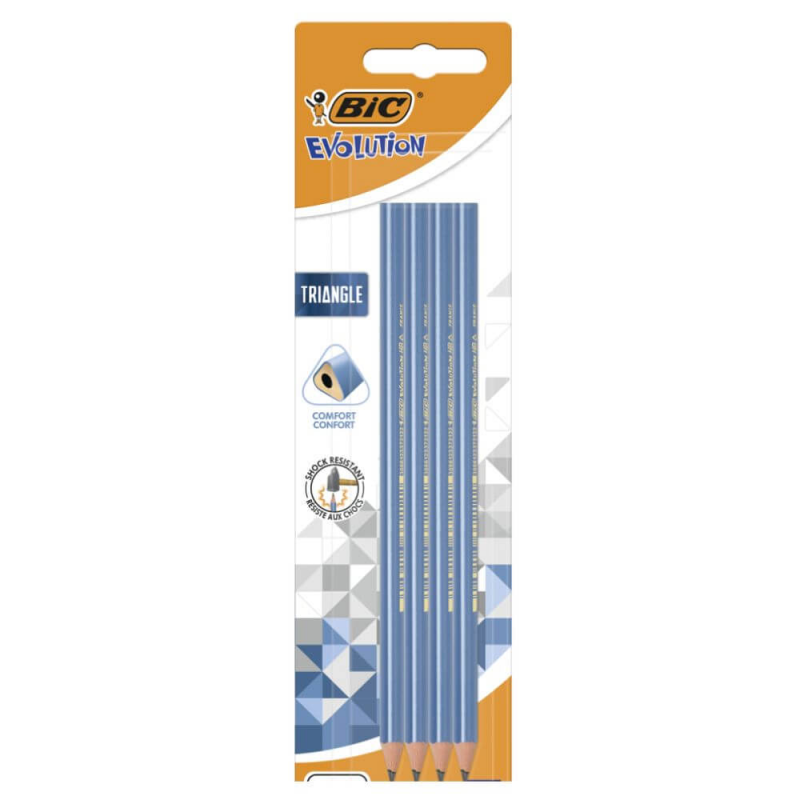 Creion Grafit Bic Evolution Triangle, 12 Buc/set, Mina Hb