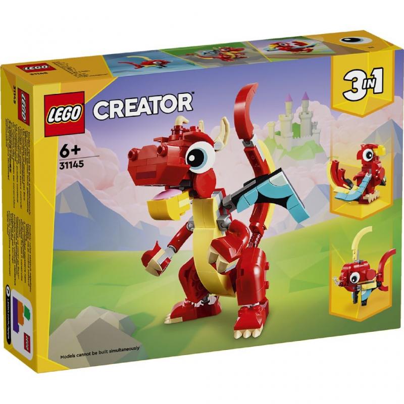 LEGO CREATOR 3IN1 DRAGON ROSU 31145