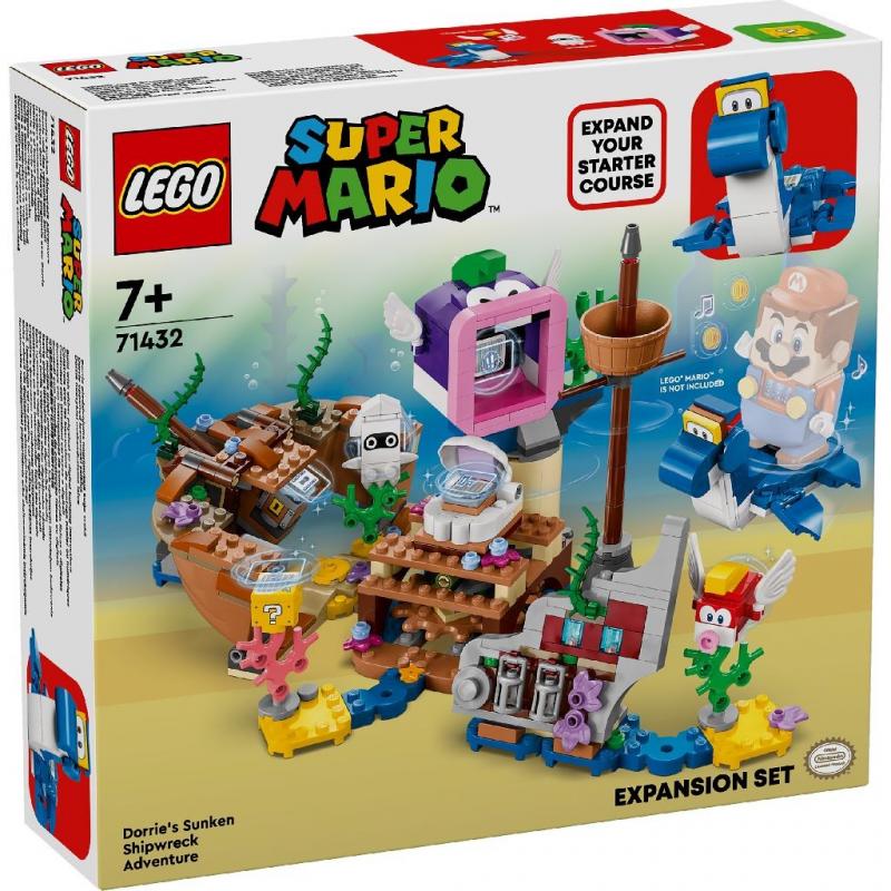 Lego super mario set de extindere aventura lui dorrie la epava scufundata 71432