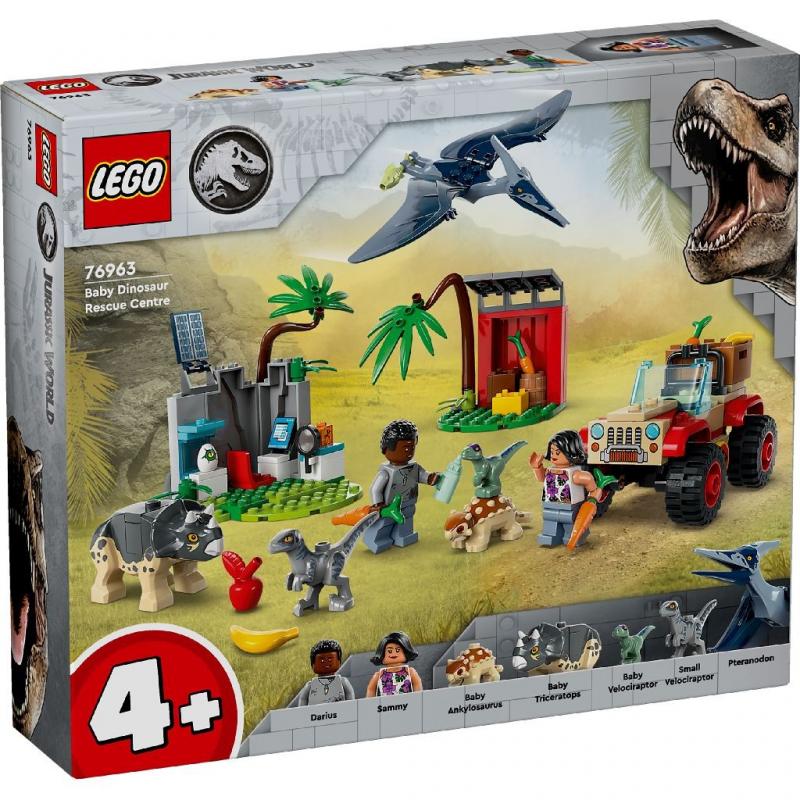 LEGO JURASSIC WORLD 76963 CENTRU DE SALVARE PENTRU PUI DE DINOZAUR