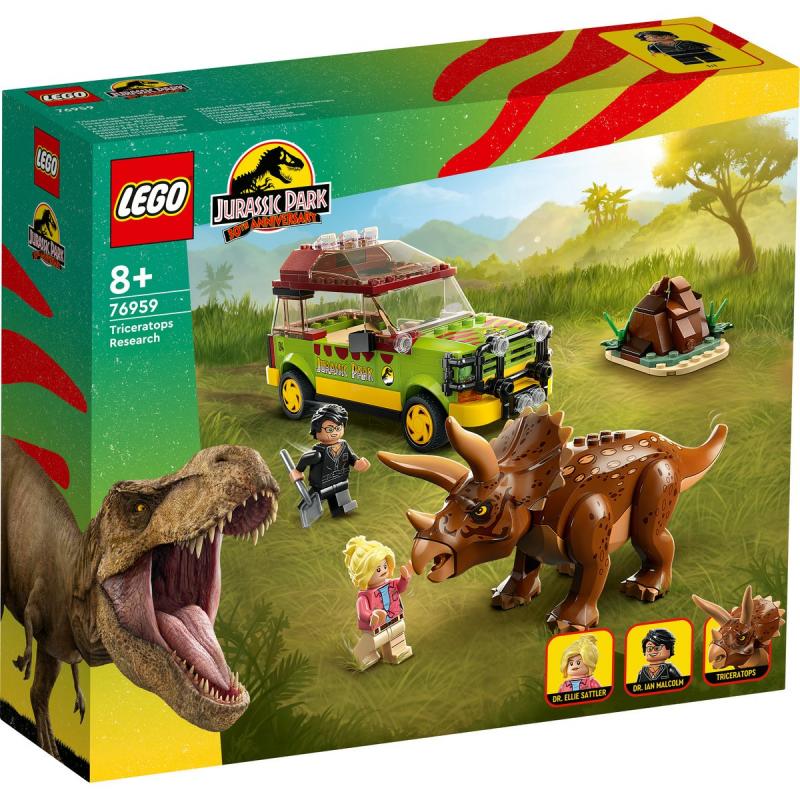 LEGO JURRASIC WORLD CERCETAREA DINOZAURULUI TRICERATOPS 76959