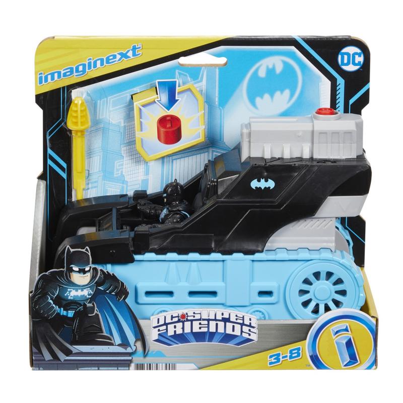 Fisher price imaginext dc super friends vehicul cu figurina bat-tech