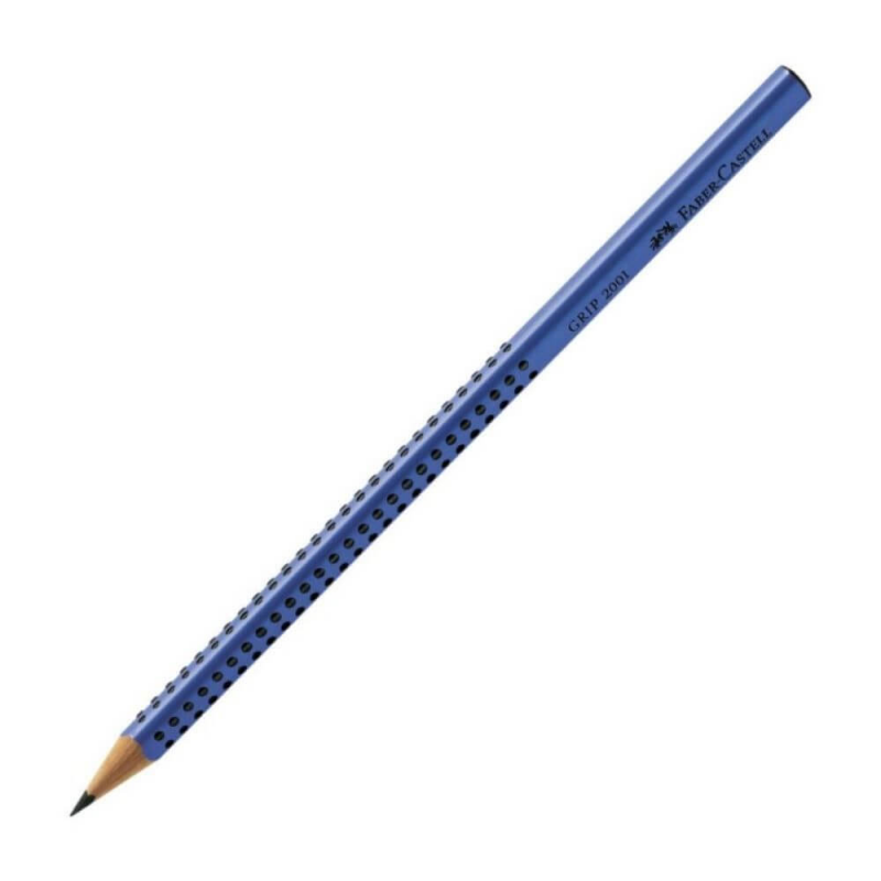 Creion Grafit 2B Faber-Castell Grip 2001, Albastru