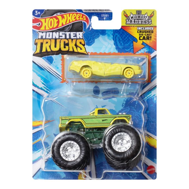 HOT WHEELS MONSTER TRUCK SI MASINUTA METALICA MIDWEST MADNESS