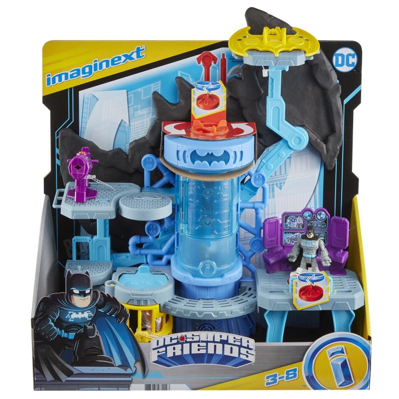 Fisher price imaginext dc super friends set bat tech batcave